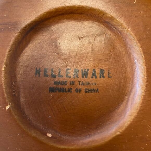VINTAGE Hellerware Wood Small Serving/Salad Bowls Set of 4 - Picture 5 of 5